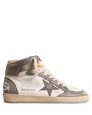 Golden Goose Mens Sky Star Lace Up High Top Sneakers Product Image