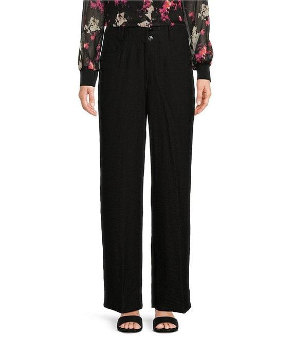 DKNY by Donna Karan Crinkle Dressing Straight Leg Pant Product Image