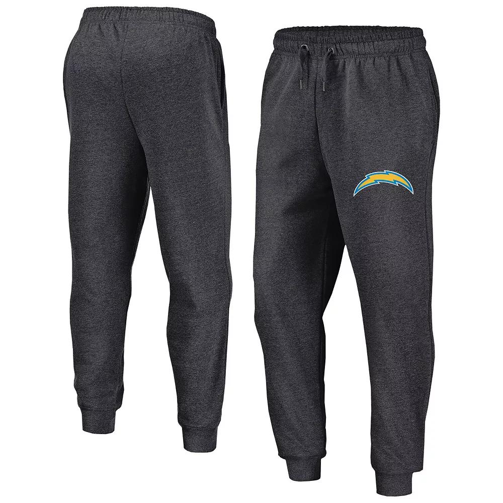 Men's Fanatics  Heather Charcoal Los Angeles Chargers Boost Fleece Joggers, Size: 2XL Product Image