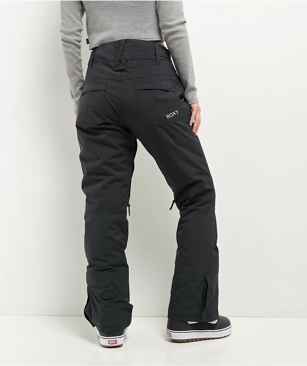 Roxy Women's Backyard True Black 10K Snowboard Pants 2025 Product Image