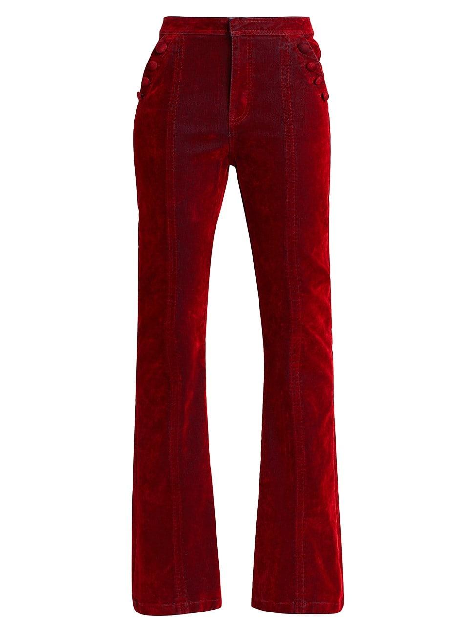 Womens Flocked Denim Suzette Pants Product Image