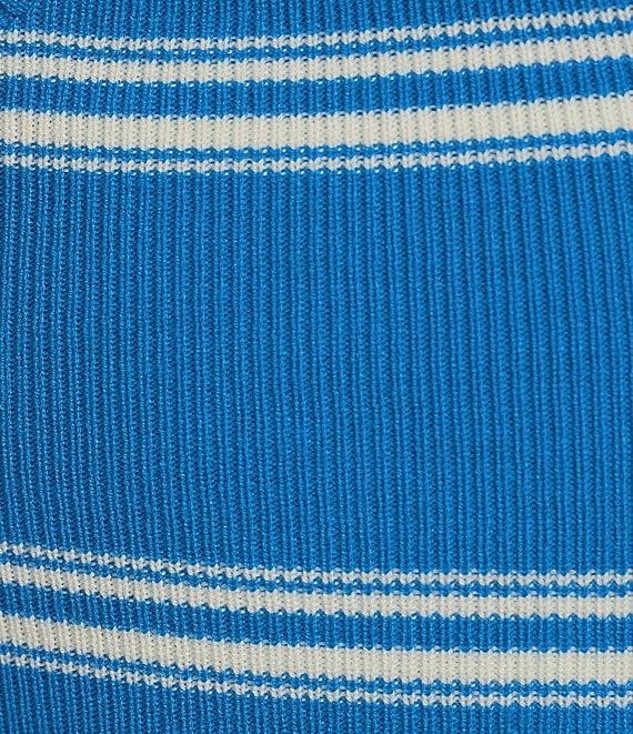 Copper Key Stripe Twist Knit Tank Top Product Image