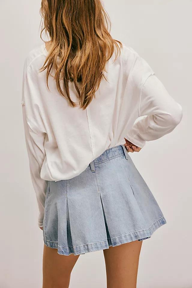 We The Free Madison Ave Denim Mini Skirt Product Image