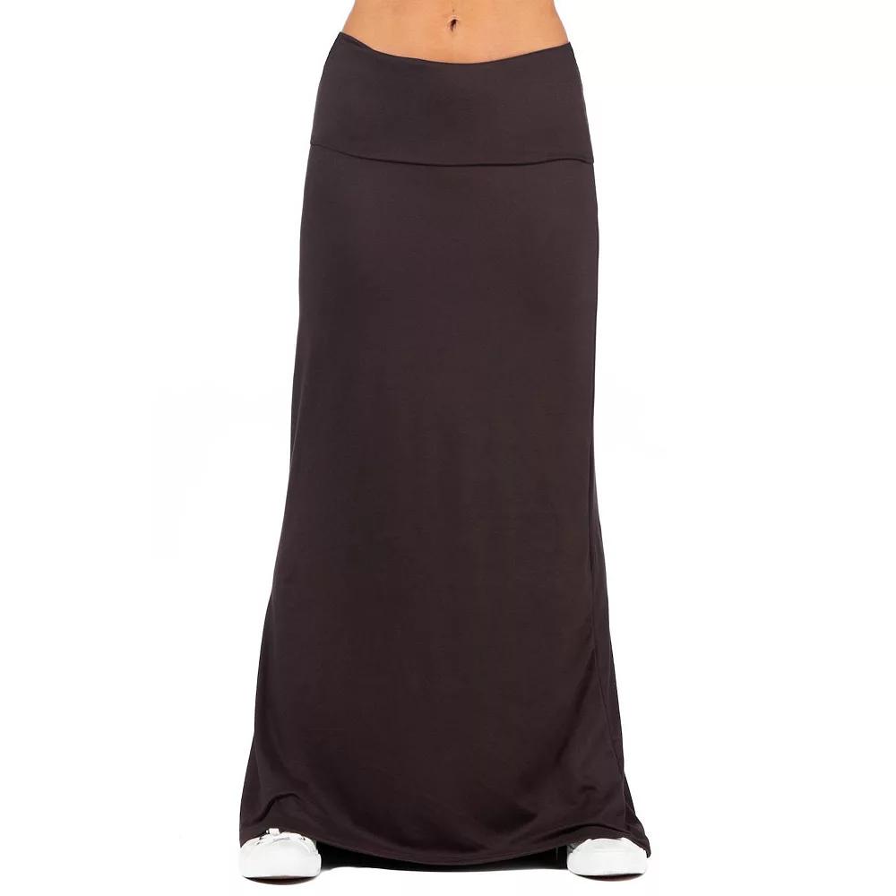 Women's 24Seven Comfort Apparel Foldover Maxi Skirt,  Product Image