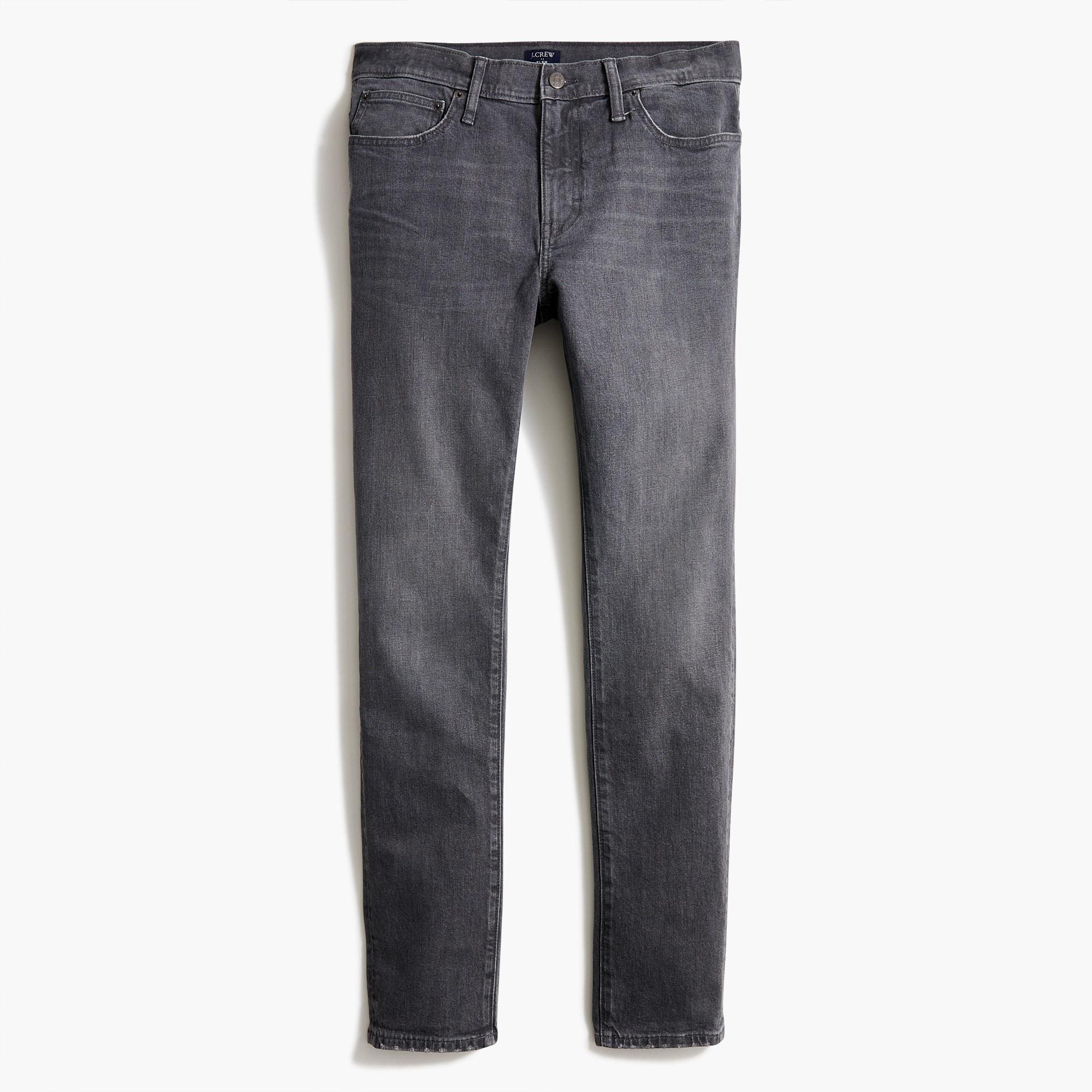 Slim-fit grey jean in signature flex Product Image
