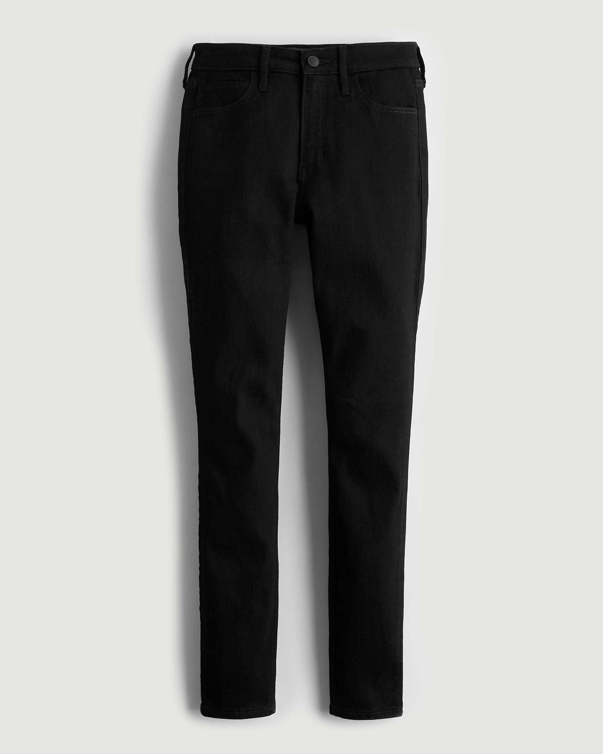 High-Rise Black Super Skinny Jeans Product Image