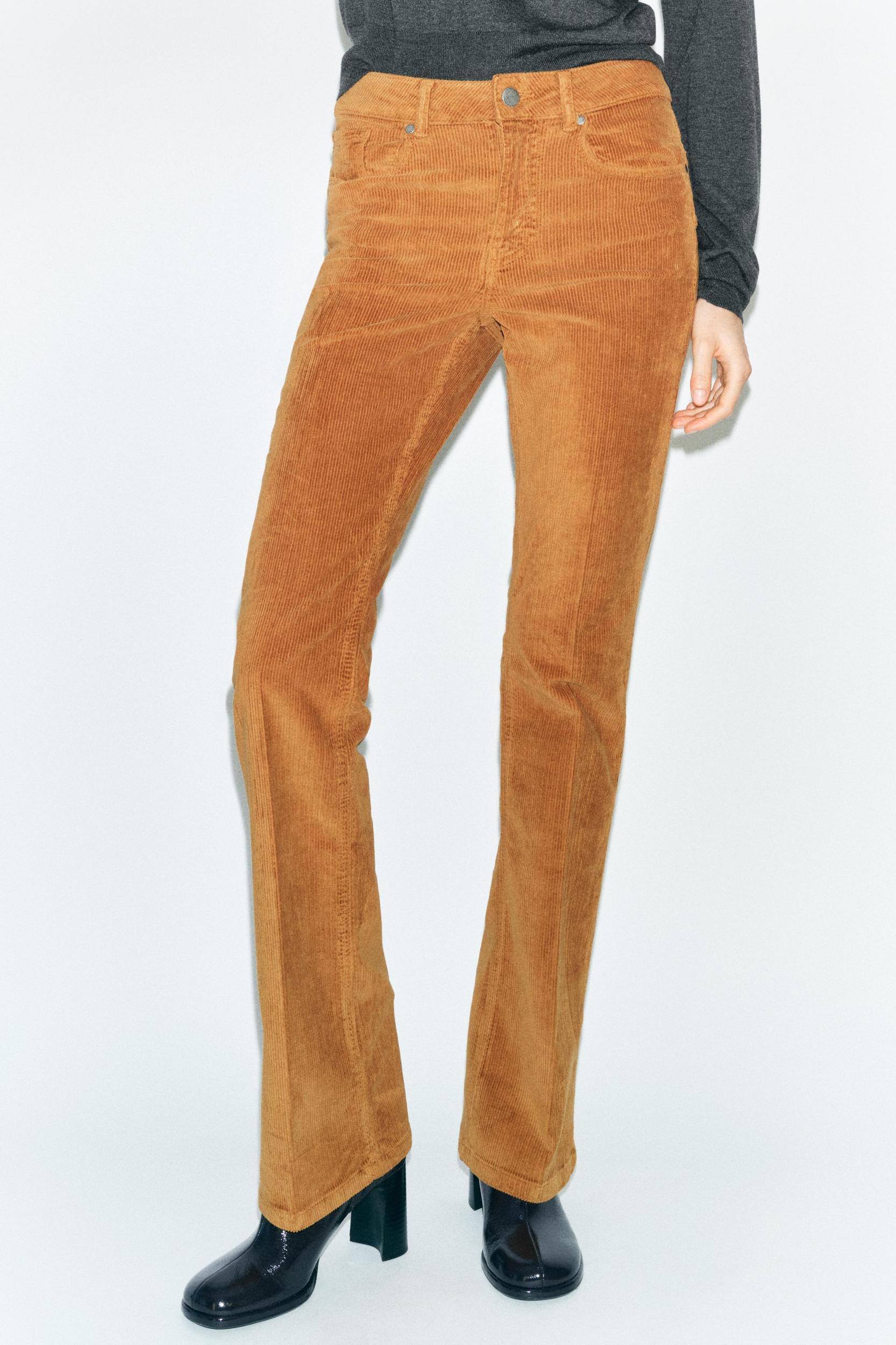 ZW COLLECTION CORDUROY FLARE PANTS Product Image