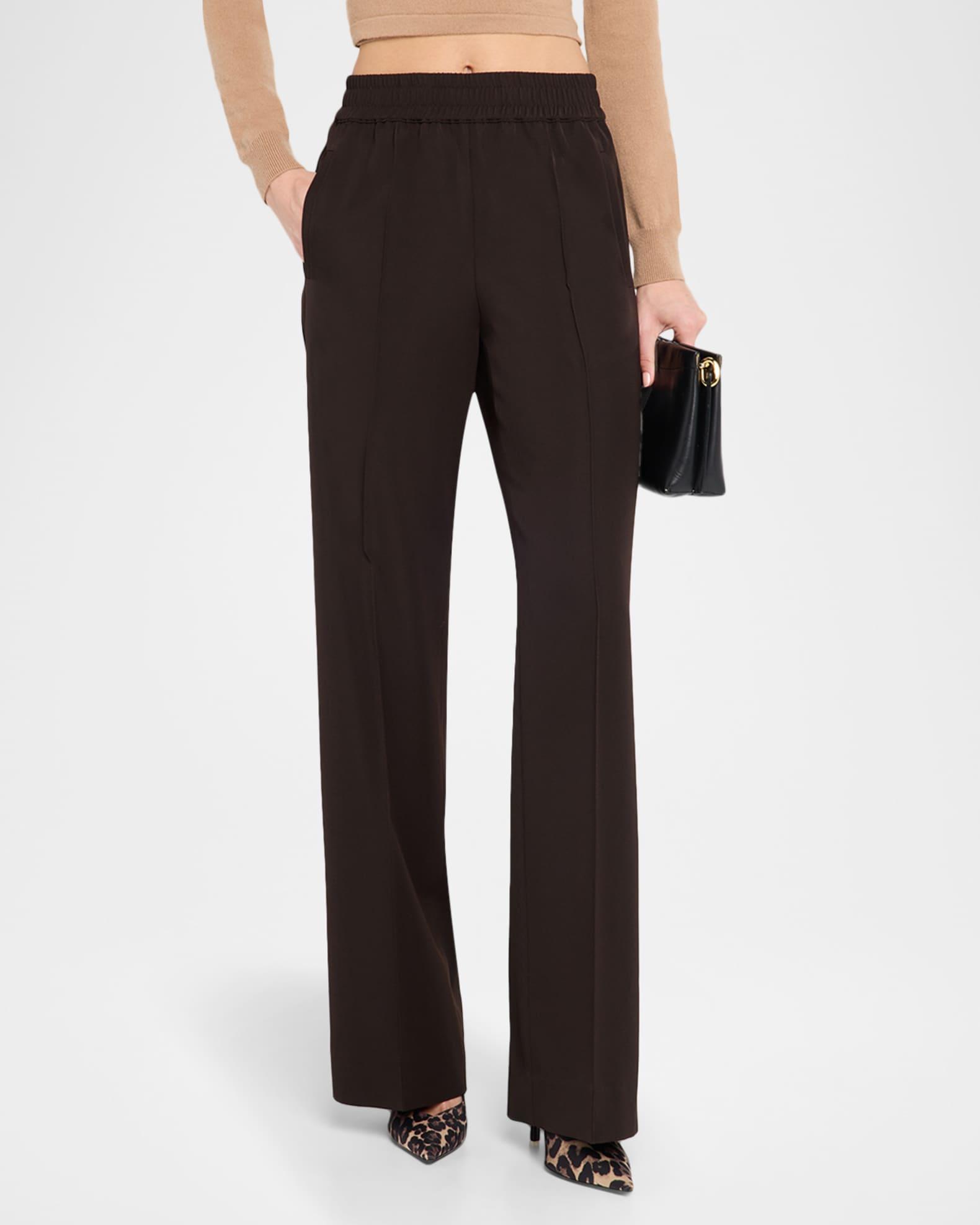 Straight-Leg Gabardine Pull-On Pants Product Image