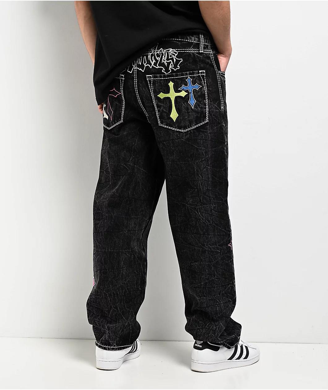 Ninth Hall Ambush Black 3D Cargo Pants Product Image