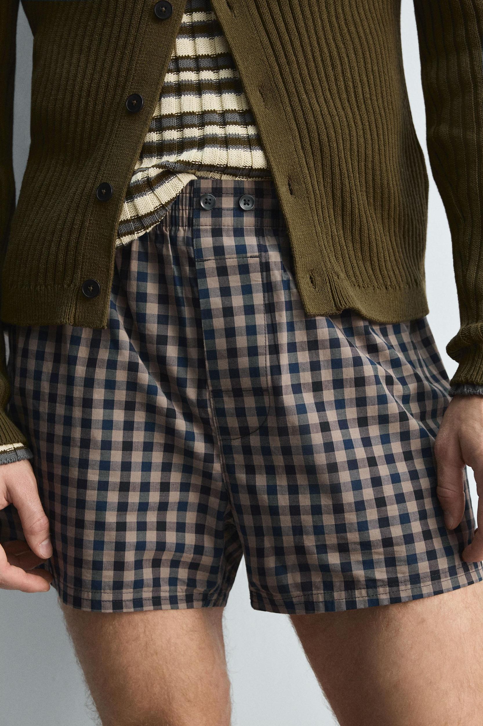 LIMITED EDITION CHECKERED POPLIN BOXERS Product Image