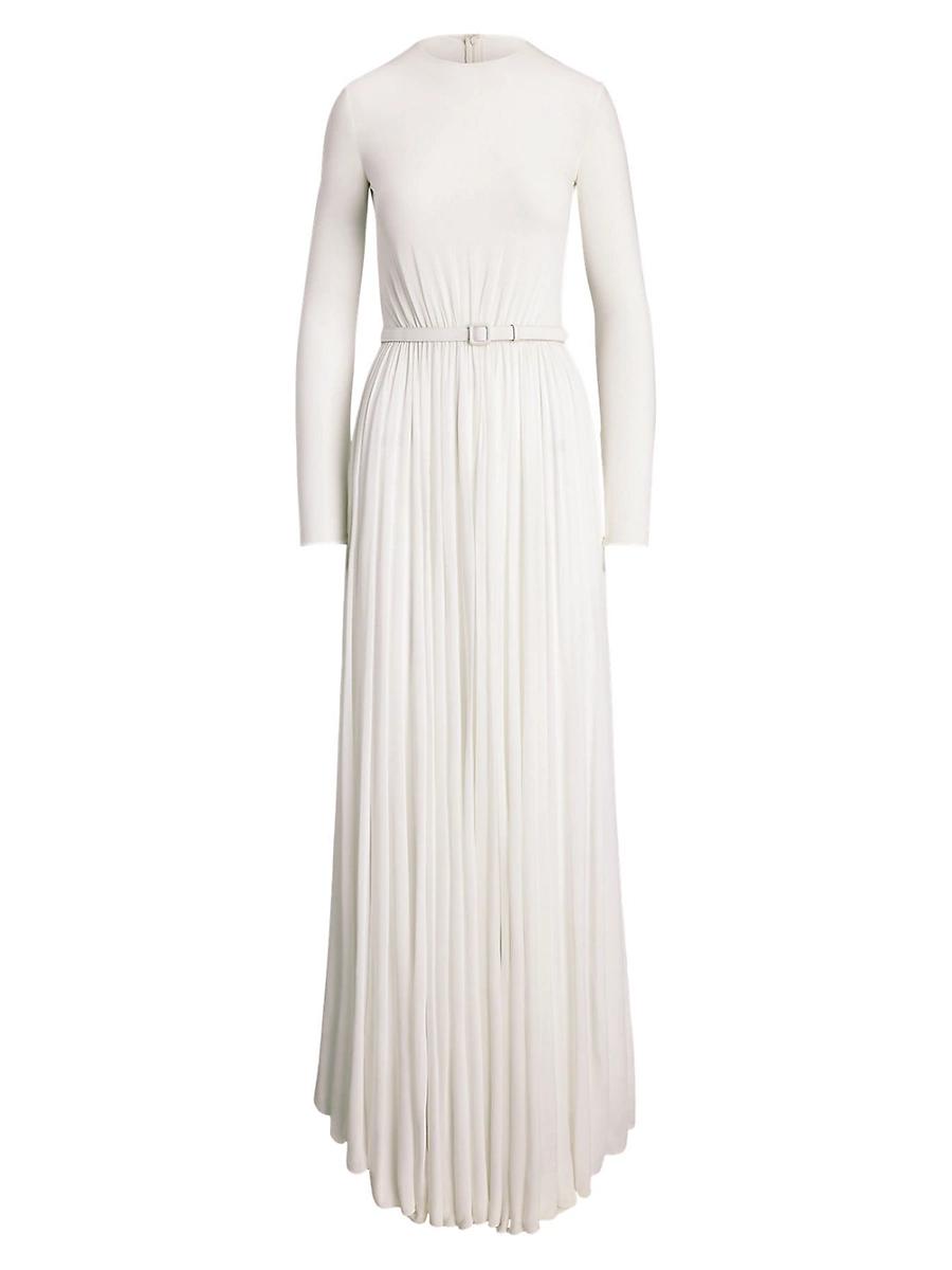 Womens Crpe Jersey Shirred Maxi Dress Product Image