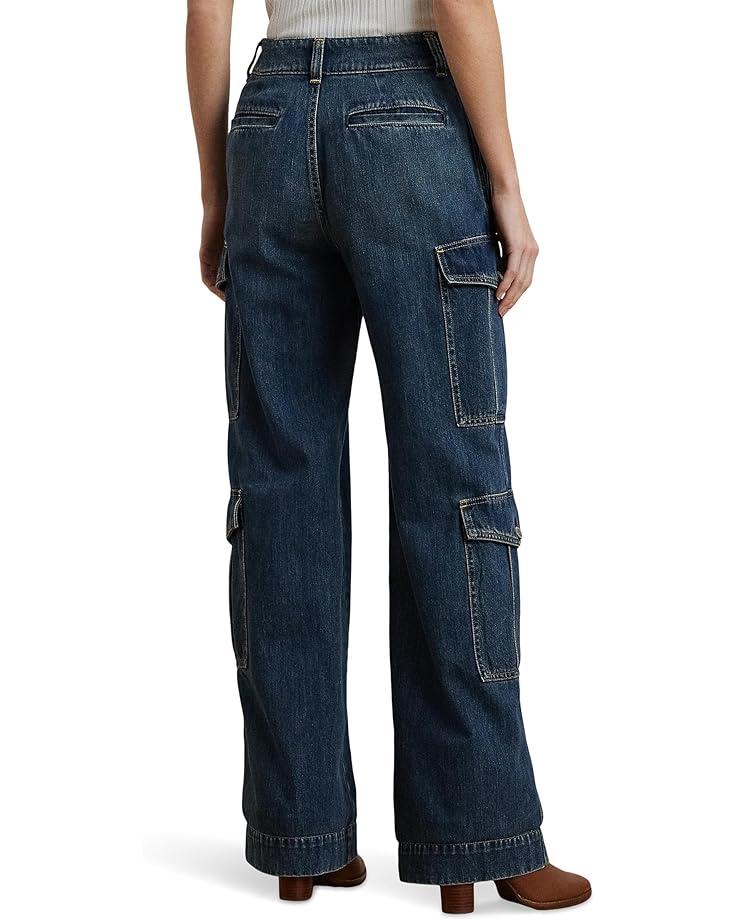 High-rise Pleated Wide-leg Jeans Product Image
