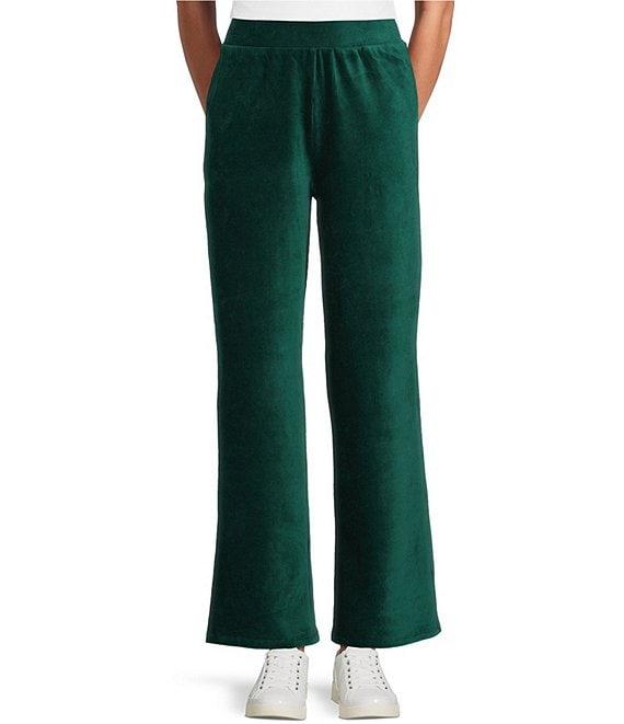 Westbound Coordinating Velour Rib Pull On Wide Leg Pants Product Image