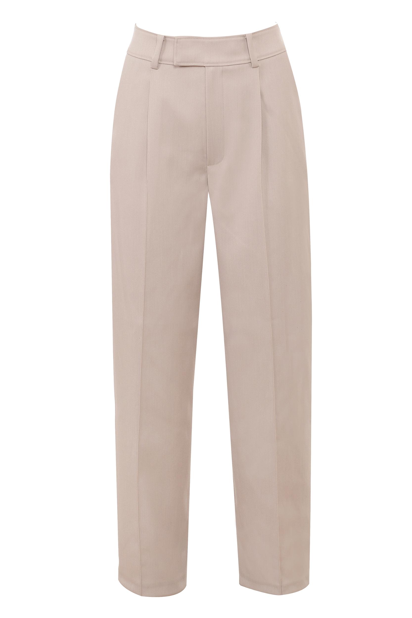 Hayden  beige high waist tailored trousers Product Image
