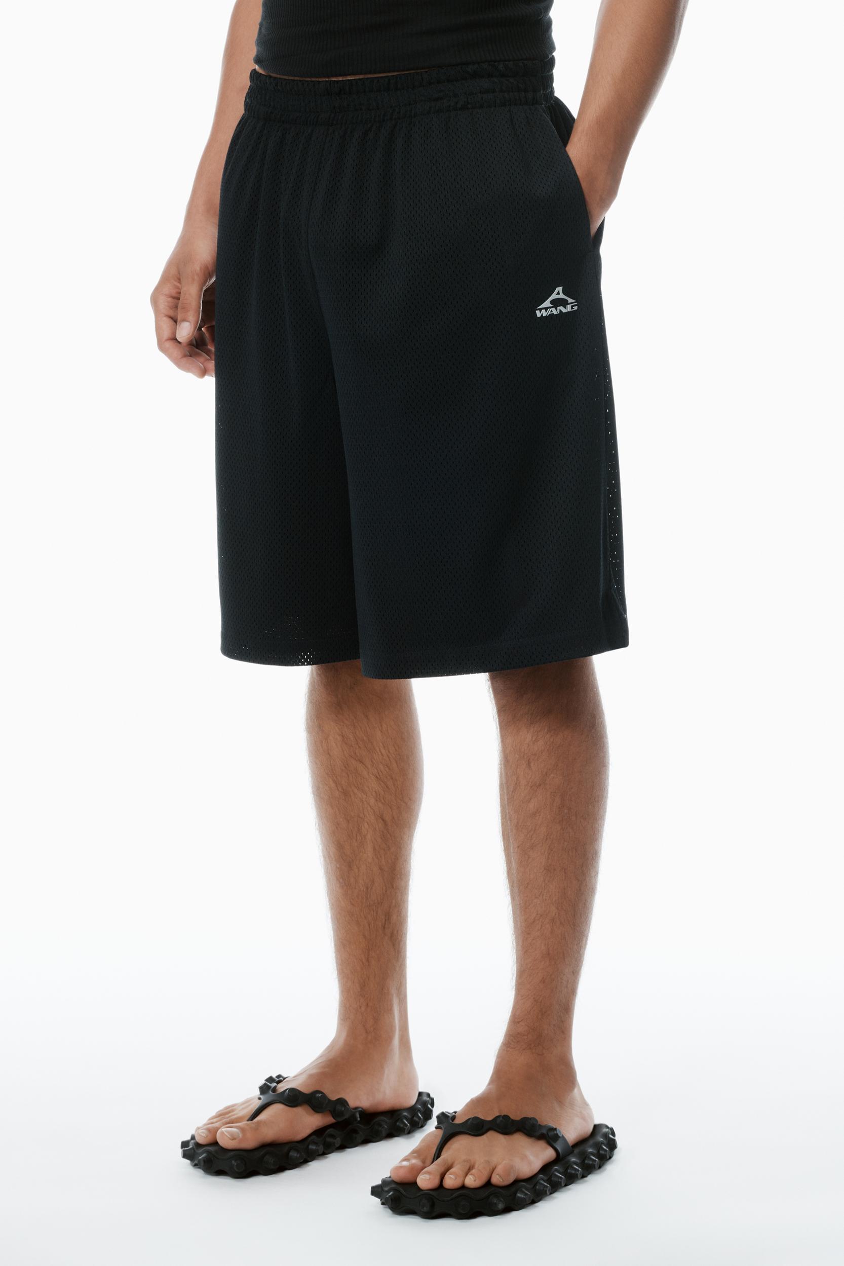 Unisex Athletic Mesh Logo Basketball Shorts Product Image