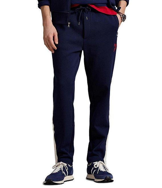 Polo Ralph Lauren Striped Double-Knit Mesh Track Pants Product Image