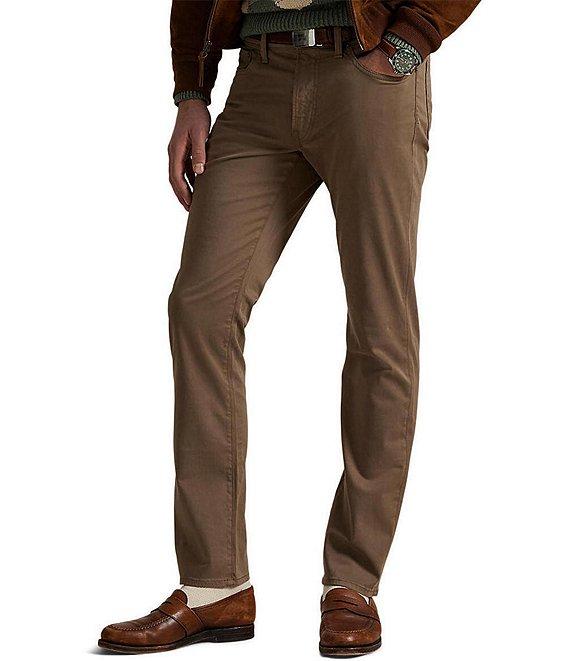 Polo Ralph Lauren Varick Slim Straight Stretch Sateen Pants Product Image