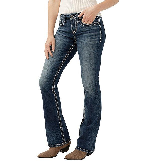 Silver Jeans Co. Suki Stitched Mid Rise Bootcut Jeans Product Image