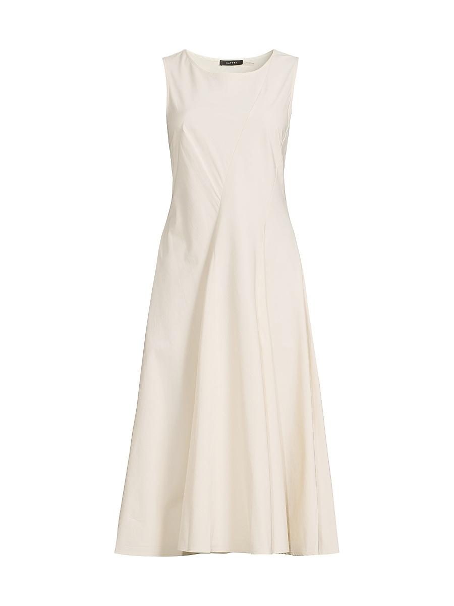 Womens Asymmetric Seam Cotton-Blend Midi-Dress Product Image