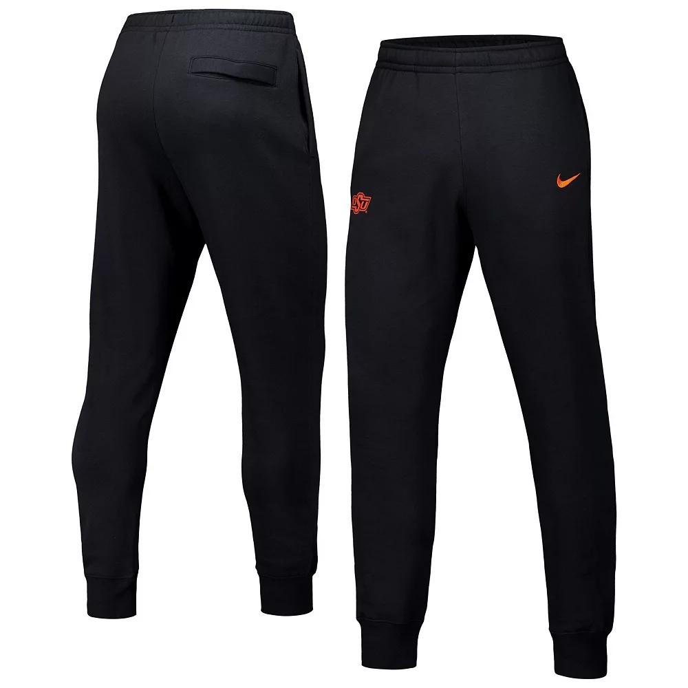Men's Nike Black Oklahoma State Cowboys Club Fleece Pants, Size: Large Product Image