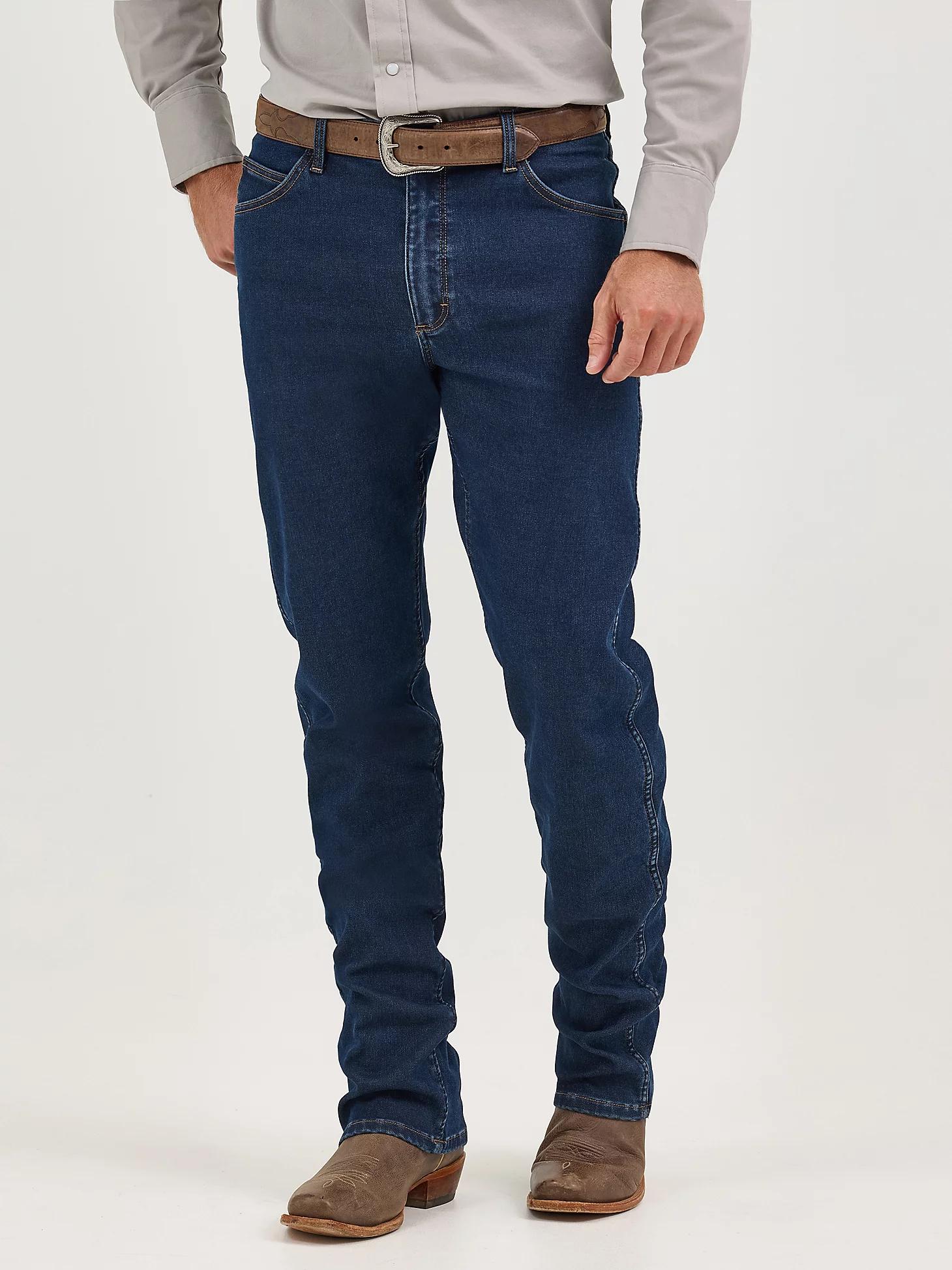 Premium Performance Cowboy Cut® Regular Fit Jean - Flannel Lined | Men's JEANS | Wrangler® Product Image