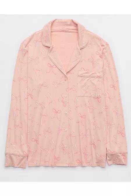 Aerie Real SoftÂ® Pajama Shirt Women's Product Image