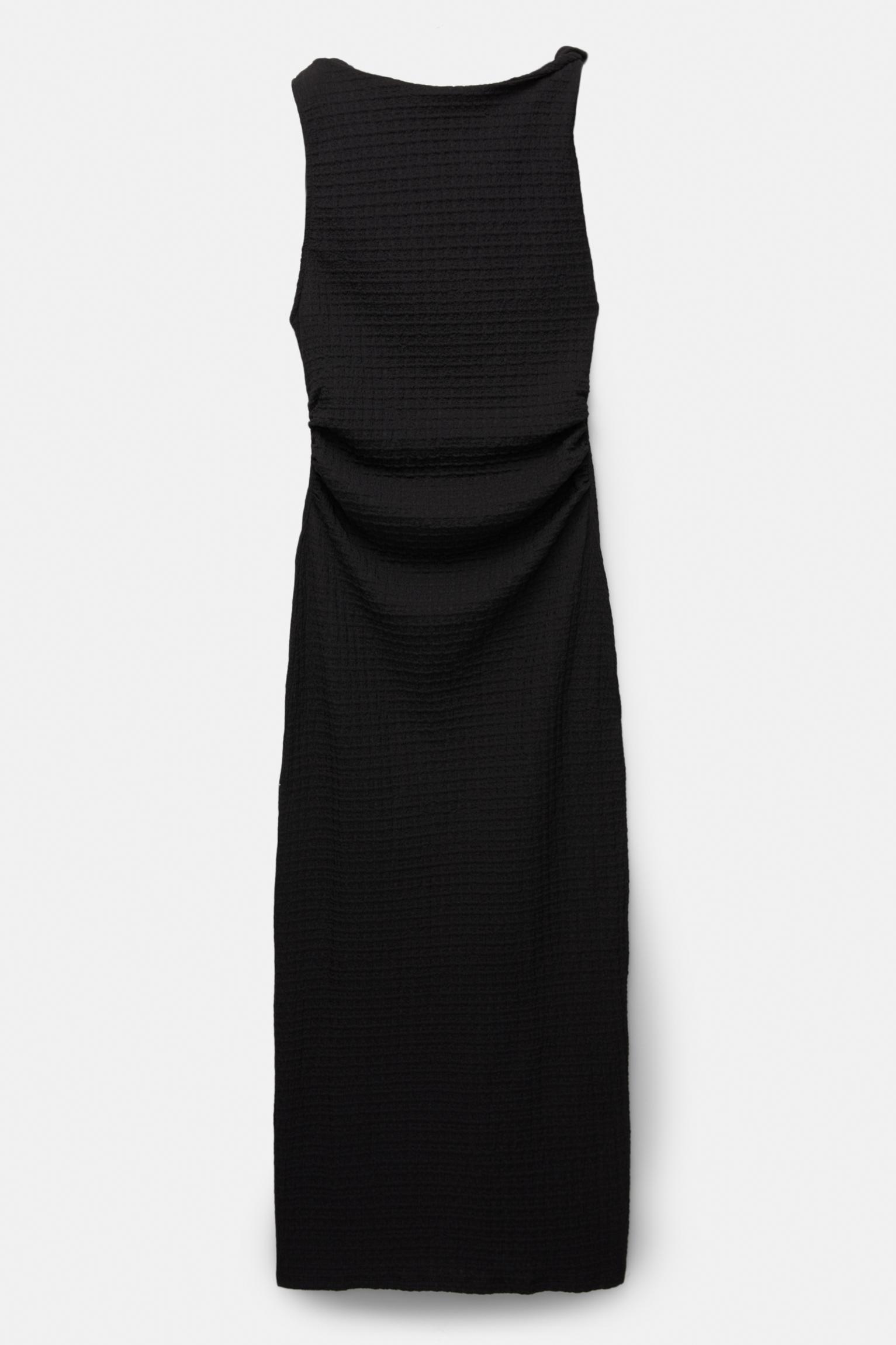 Creased-design midi dress Product Image