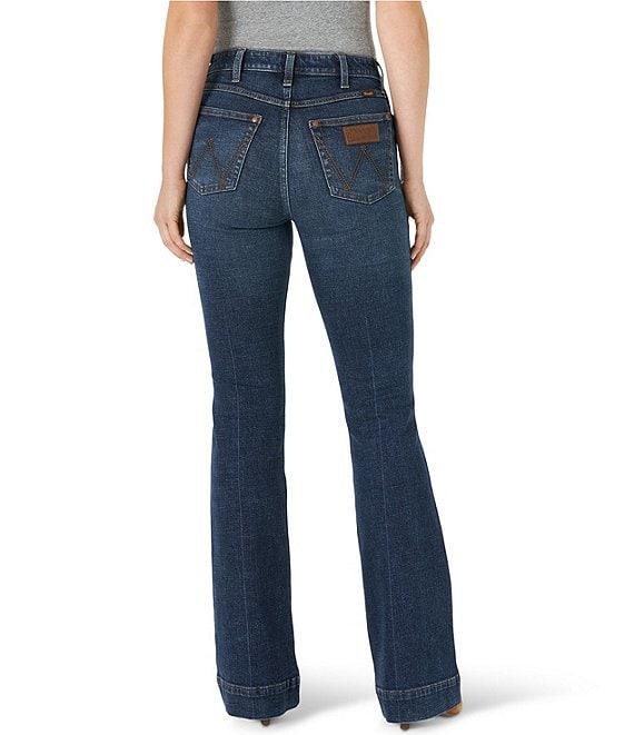 Wrangler® High Rise Trouser Flare Jeans Product Image