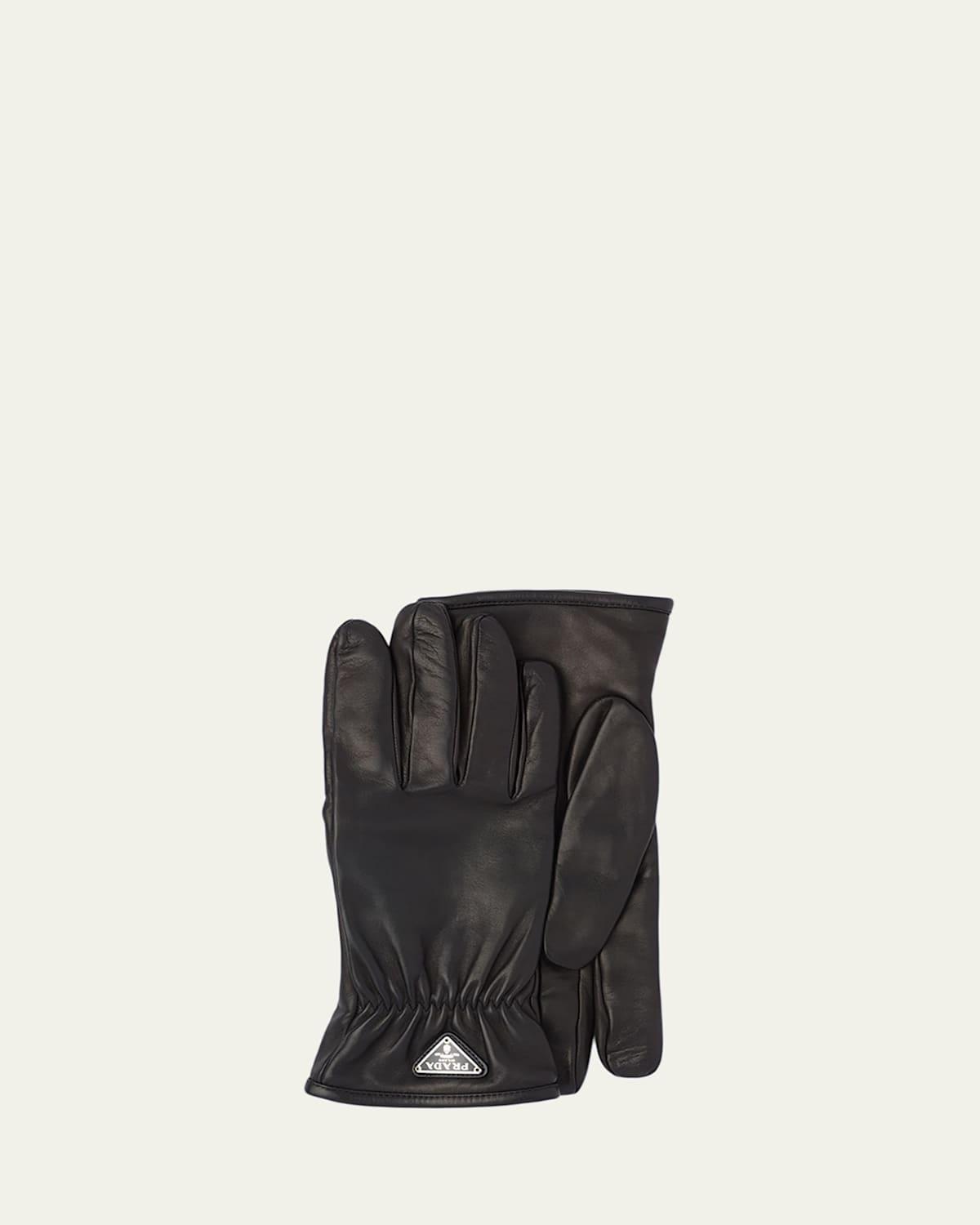 Mens Napa Gloves with Triangle Logo Product Image