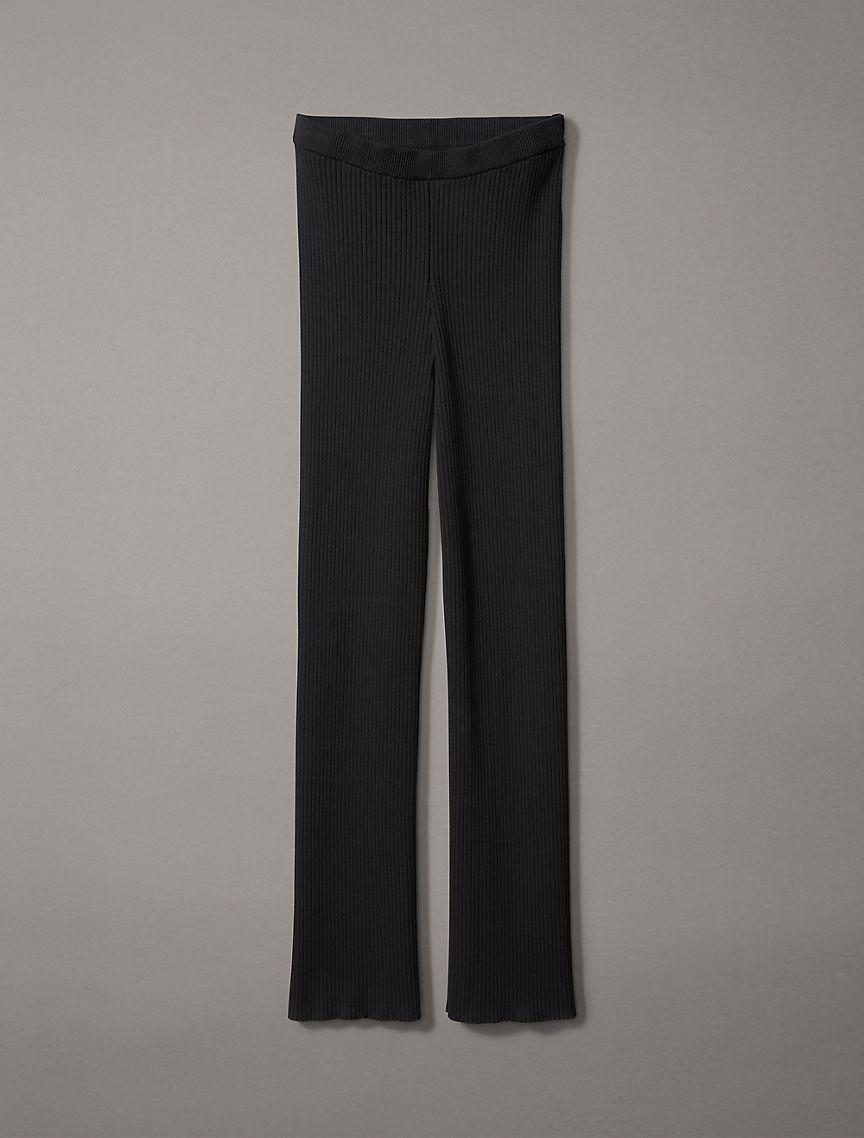 Smooth Cotton Rib Pants Product Image