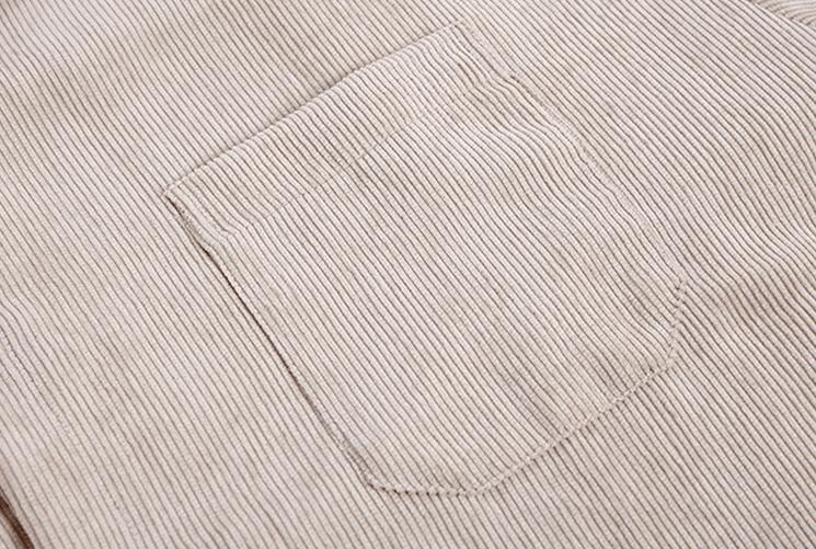 RT No. 3505 DARK CREAM CORDUROY COLLAR SHIRT Product Image