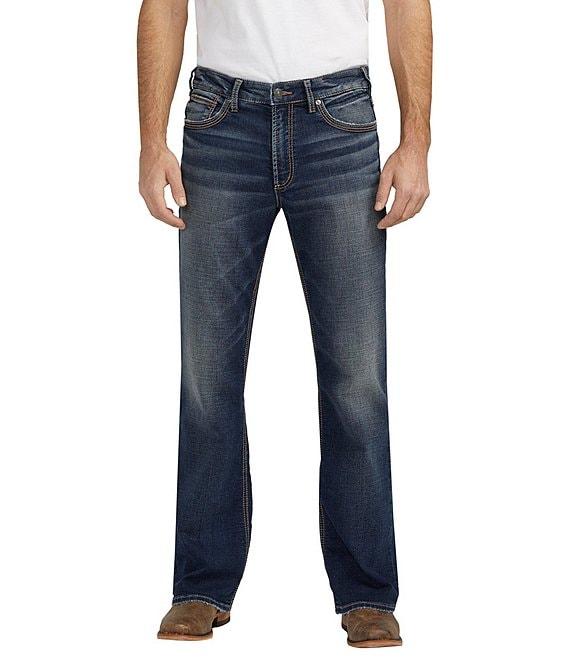 Silver Jeans Co. Zac Relaxed Fit Straight Leg Dark Wash Jeans Product Image