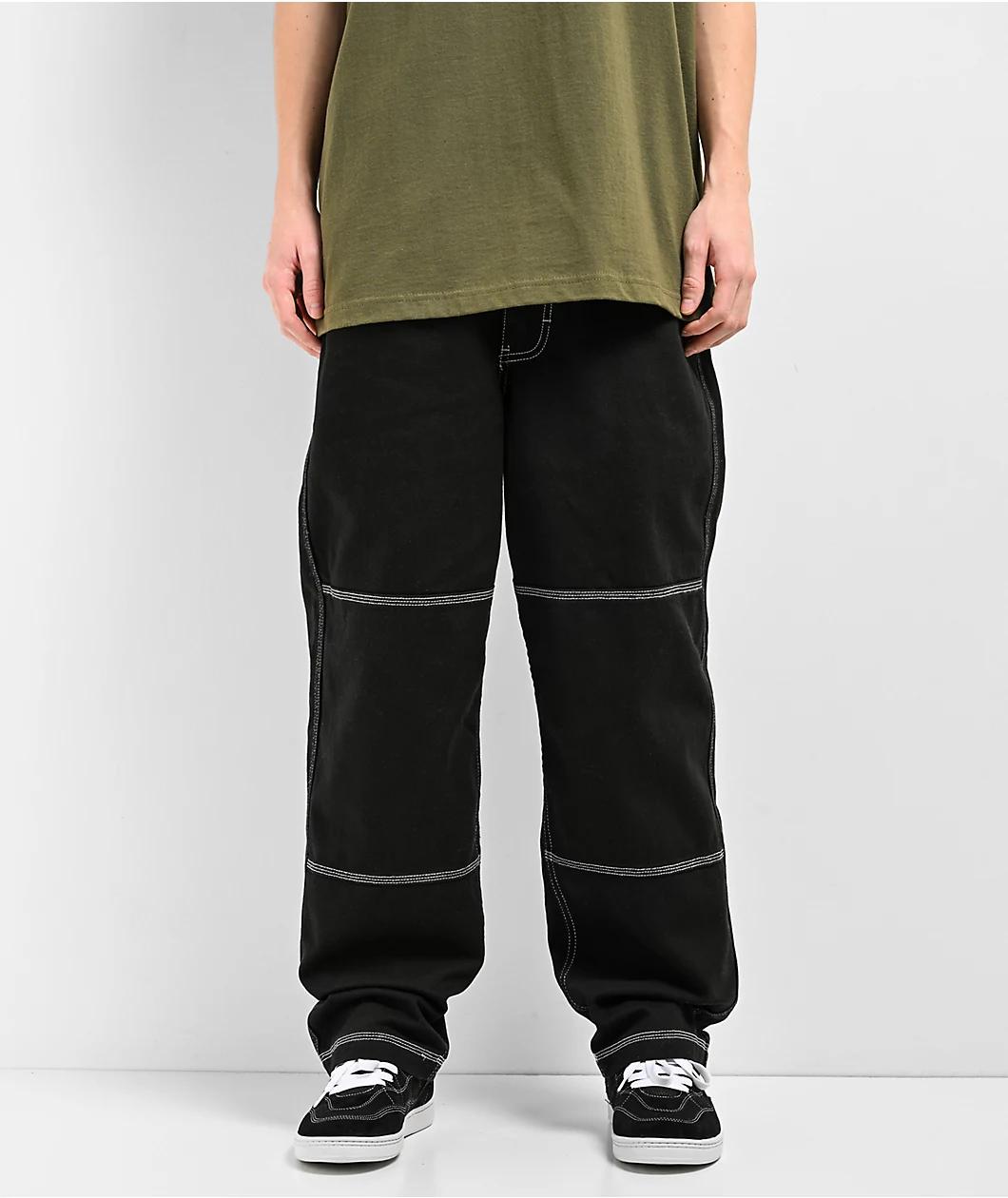 Ninth Hall Ambush Dragon Black Baggy Denim Jeans Product Image