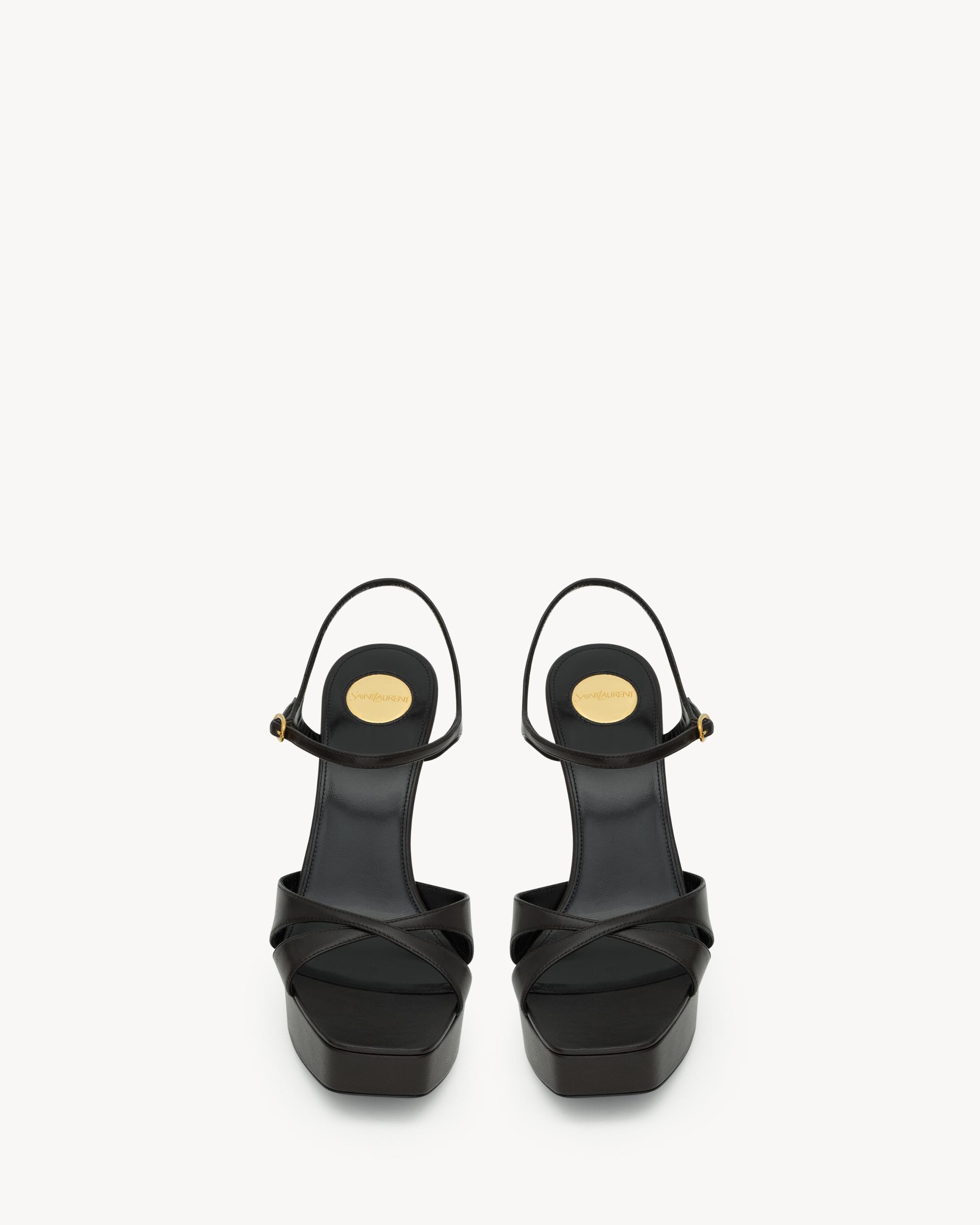 DEBBIE platform sandals in smooth leather Product Image