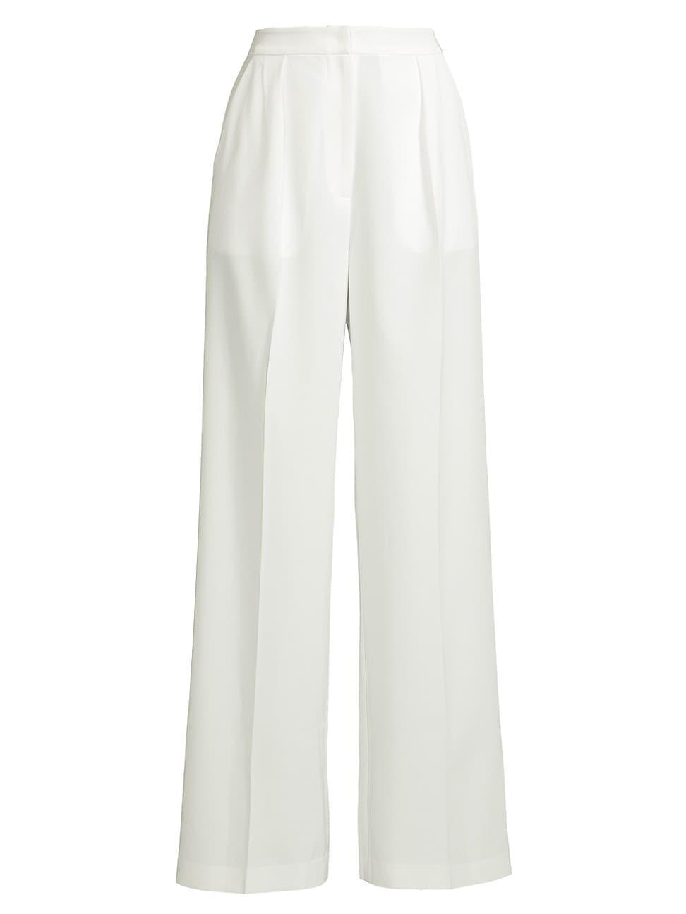 Misook Tailored Wide-Leg Stretch Twill Pant Product Image