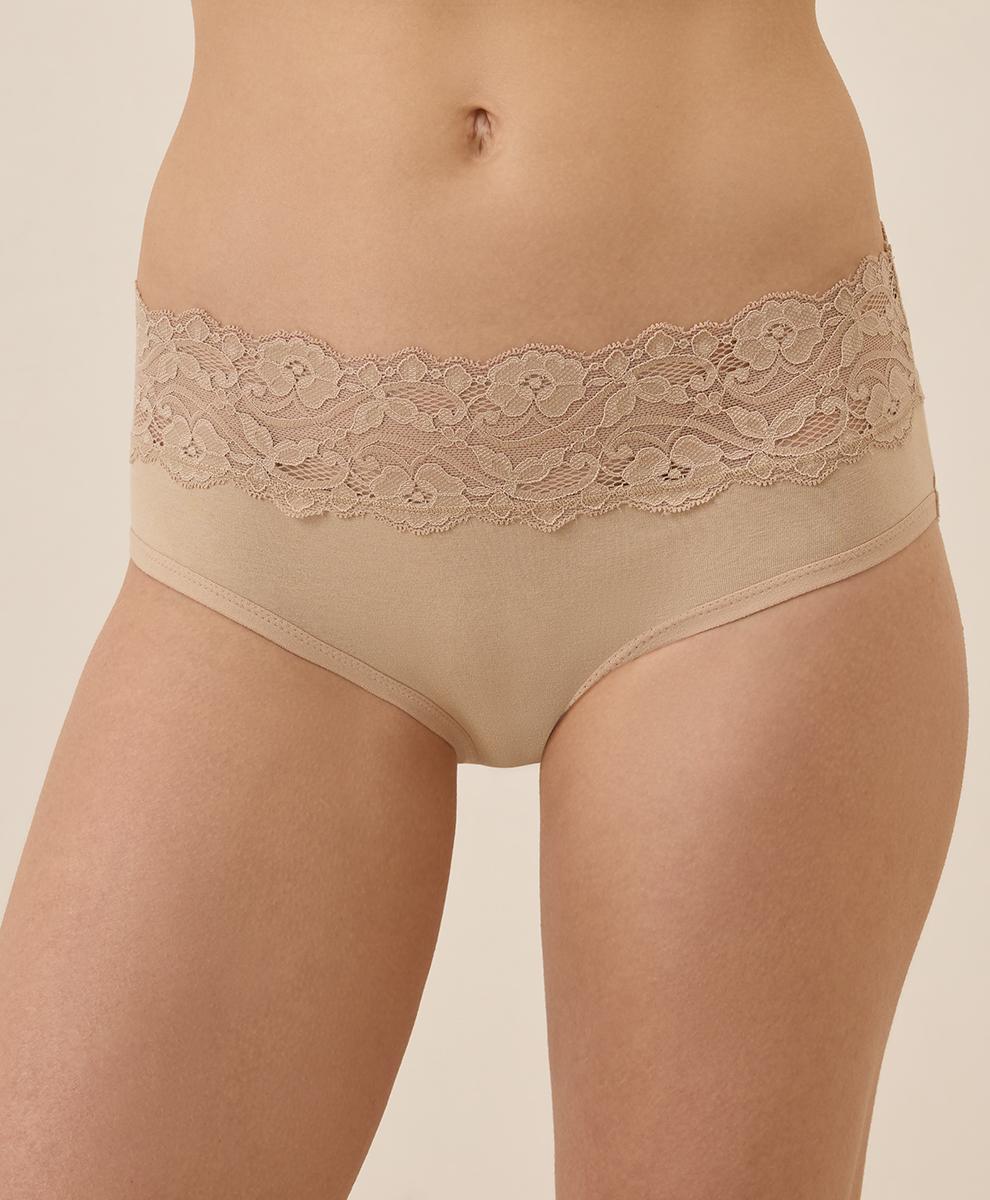Womens Lace Waist Brief M Product Image