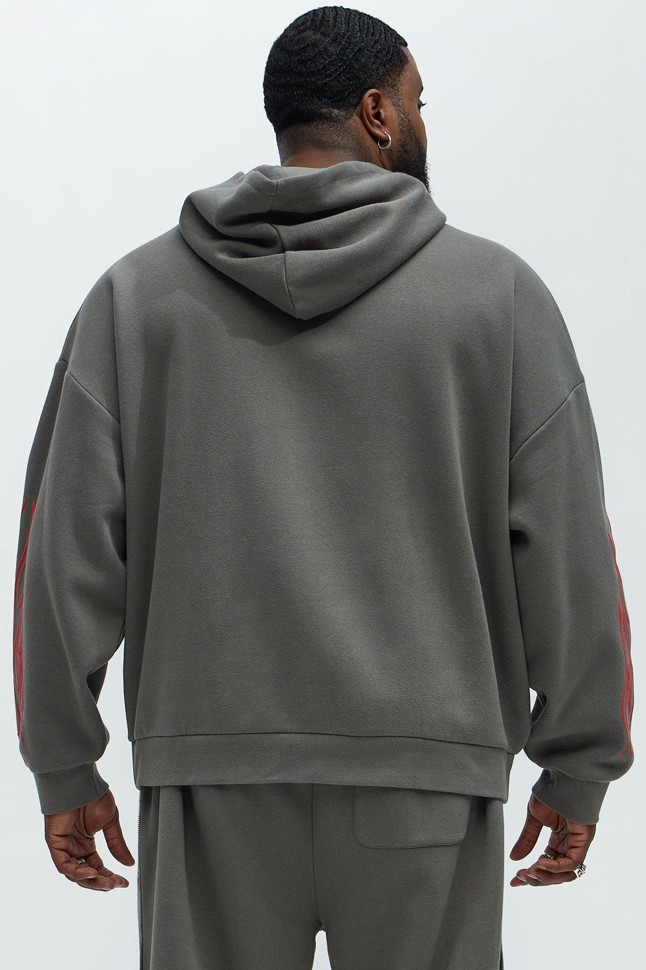 Tyson Imaginative Joy Oversized Hoodie - Grey Product Image