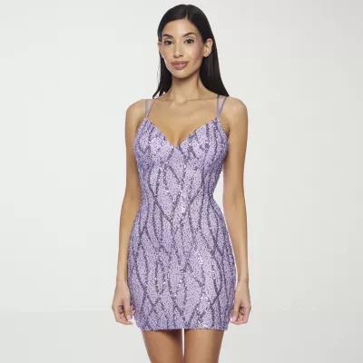 B. Smart Womens Sleeveless Sequin Bodycon Dress Juniors Product Image