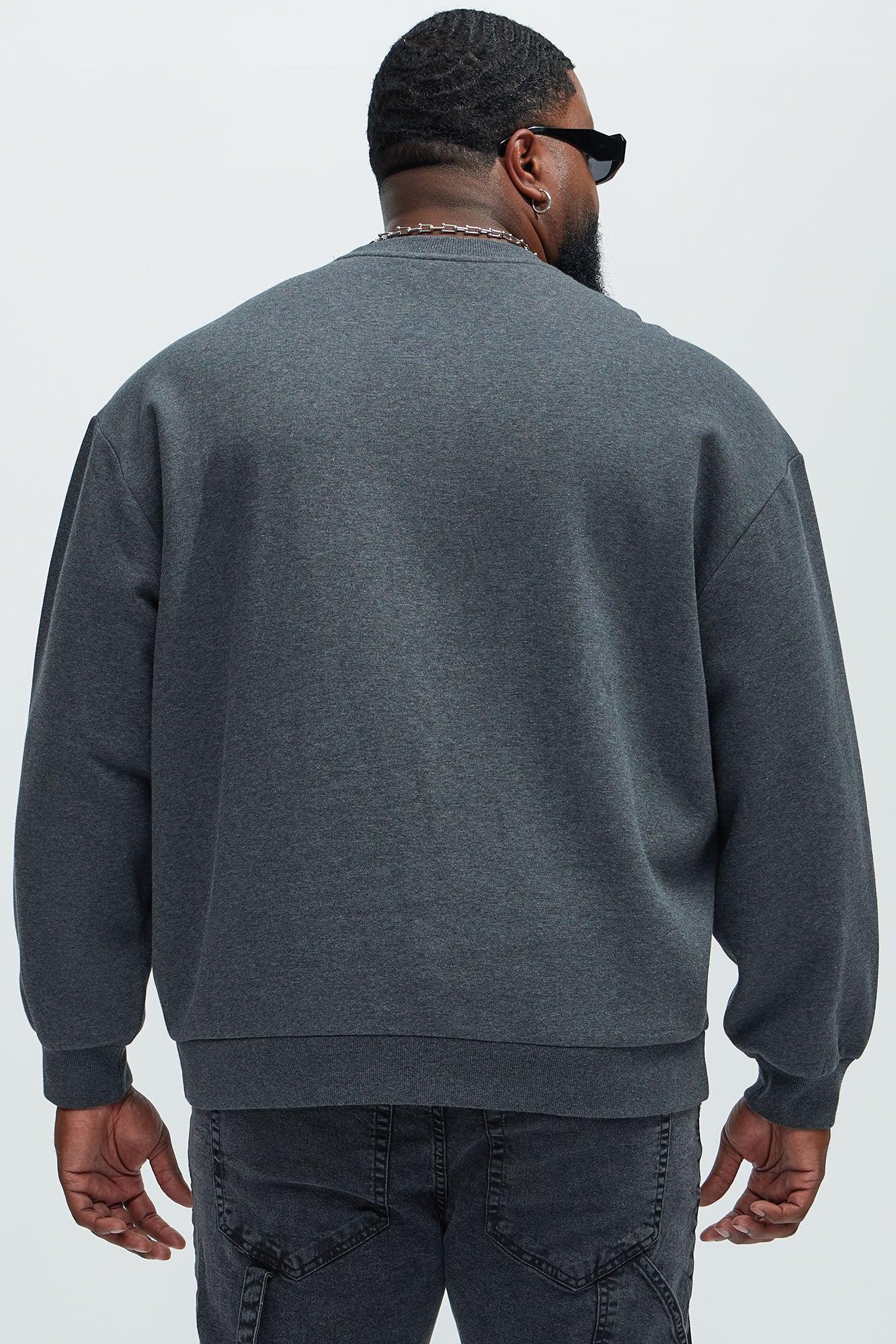 Tyson Crew Neck Sweatshirt - Charcoal Product Image