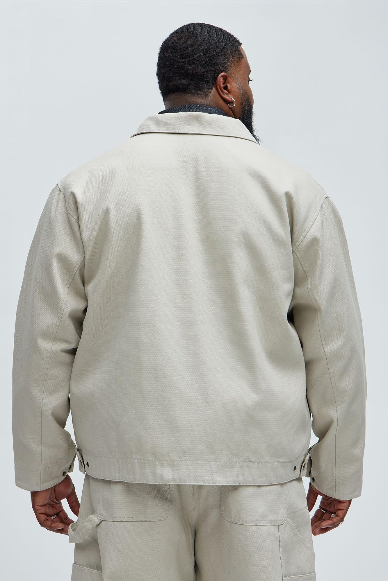 Alexander Utility Canvas Zip Work Jacket - Off White Product Image