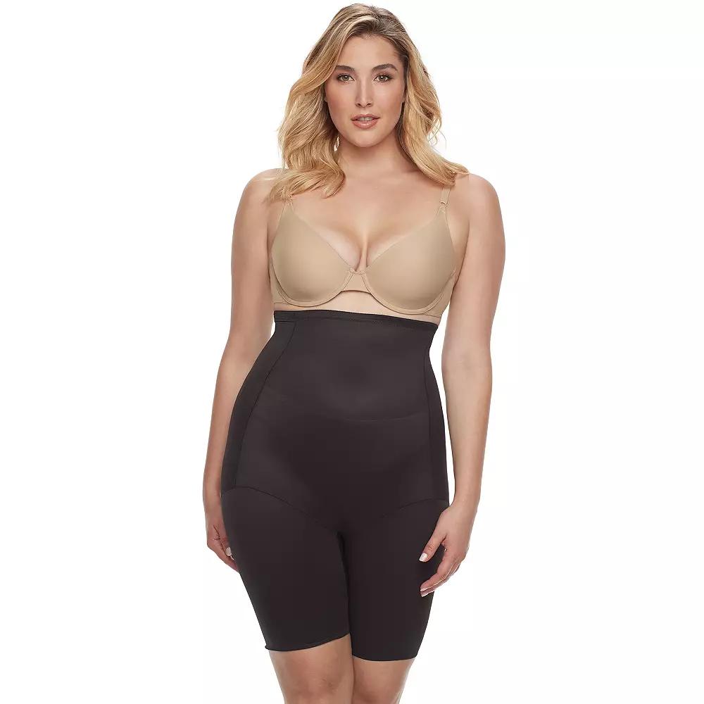 Naomi & Nicole® Firm Control Shapewear Plus Size Unbelievable Comfort High Waist Thigh Slimmer 7779, Women's, Size: 4XL, Warm Beige Product Image
