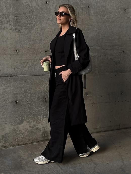 Retreat Linen High Rise Wide Leg Pant Product Image