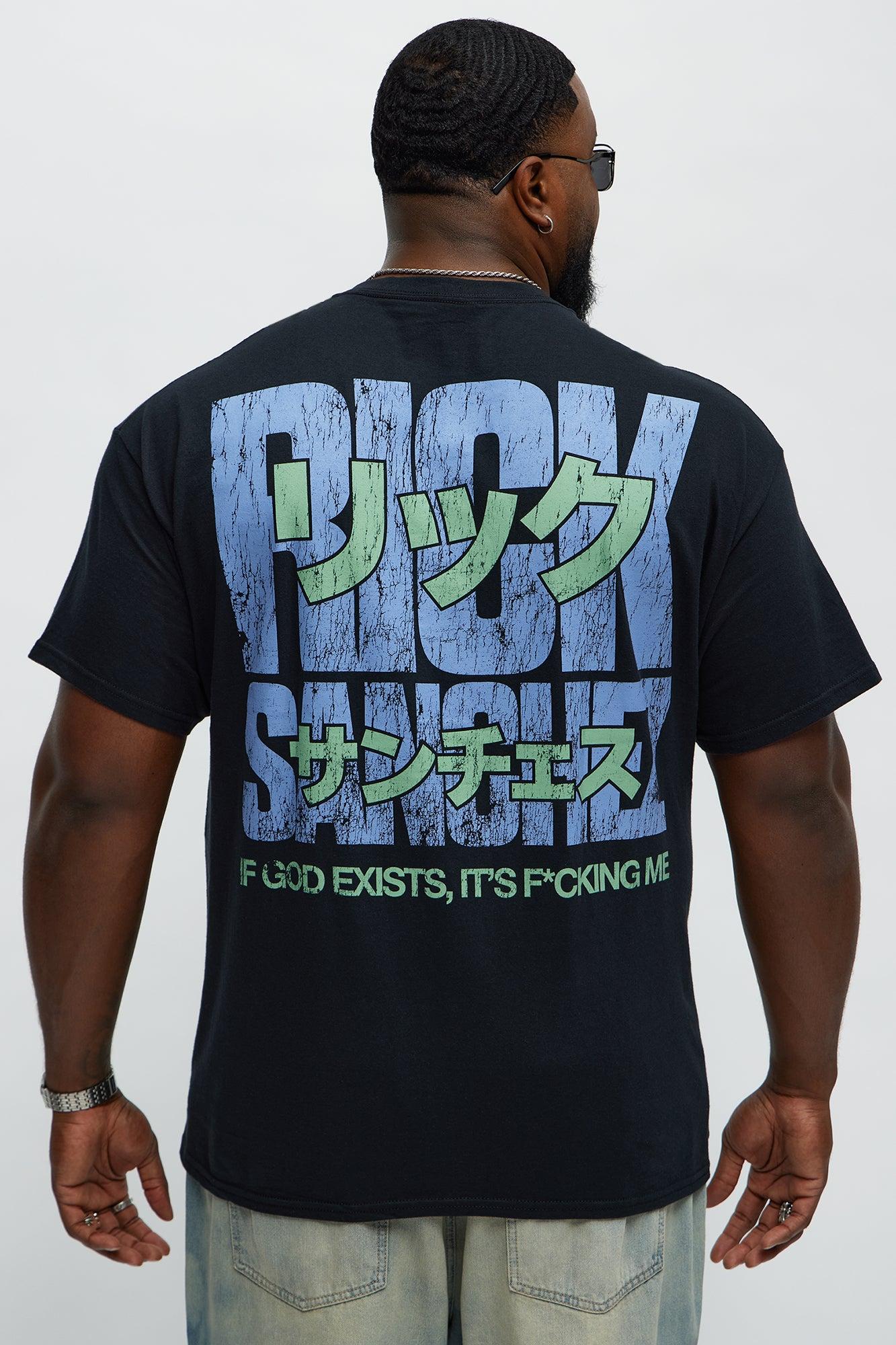 Rick & Morty Kanji Rick Sanchez Short Sleeve Tee - Black Male Product Image