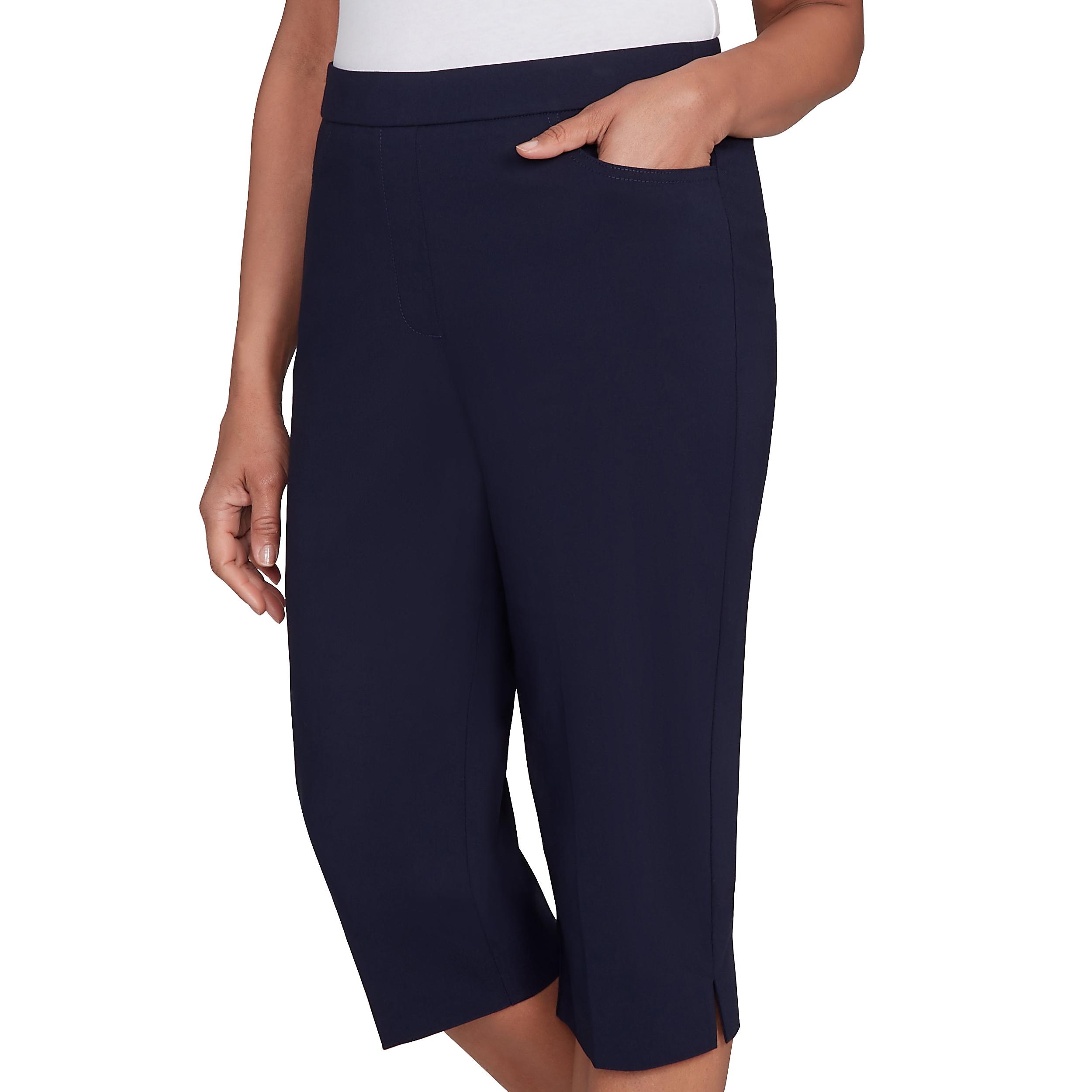 Alfred Dunner Women's Allure Stretch Clamdigger Pant Product Image