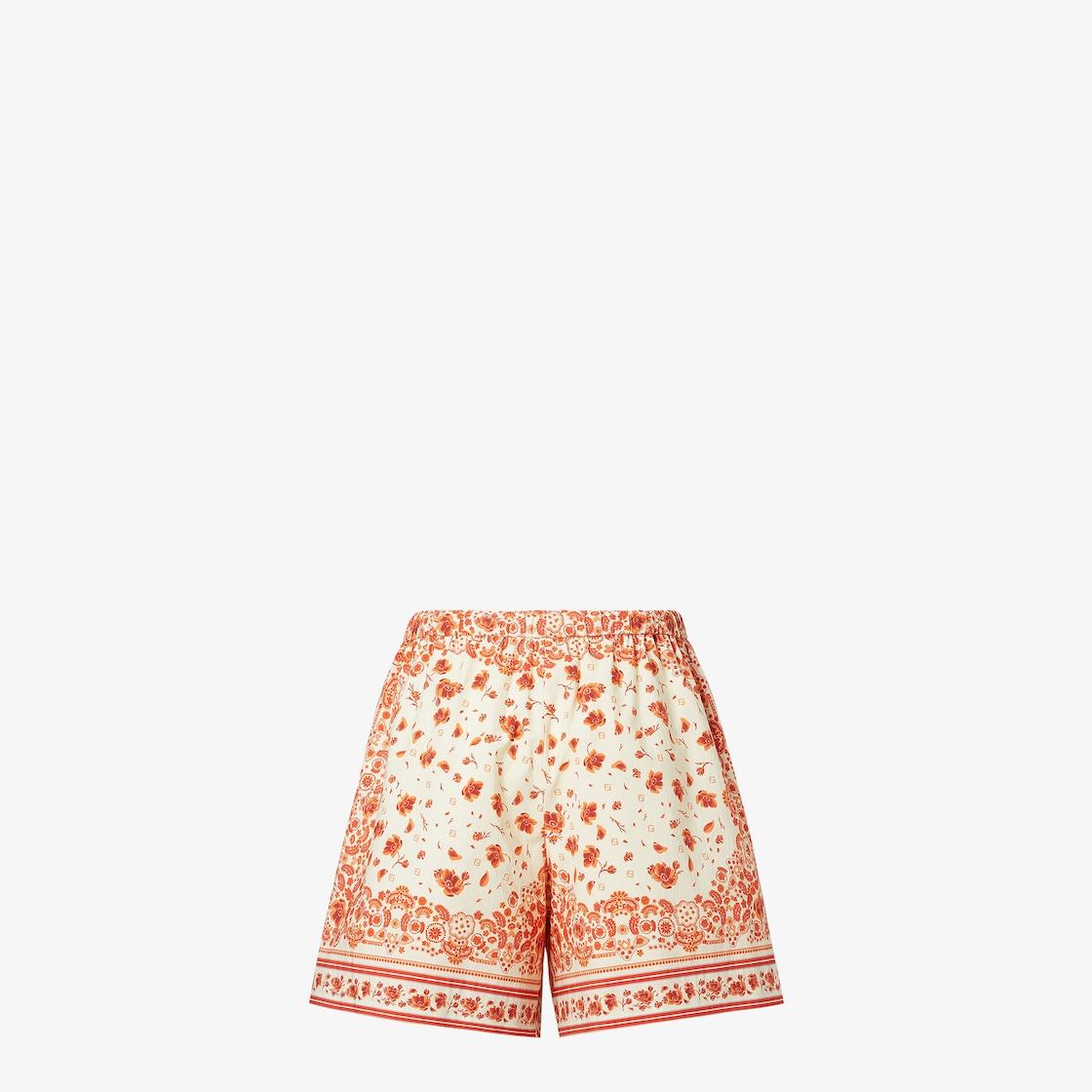 ShortsTechnical cotton shorts with Coral Bandana print Product Image