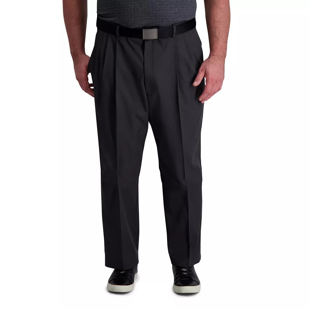 Big & Tall Haggar® Cool Right® Classic-Fit Pleated Performance Flex Pants, Men's,  Product Image