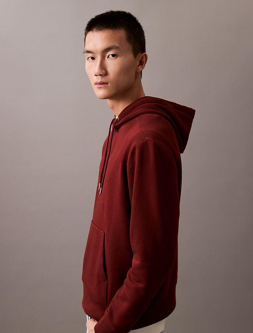 Embroidered Monogram Logo Fleece Classic Hoodie Product Image