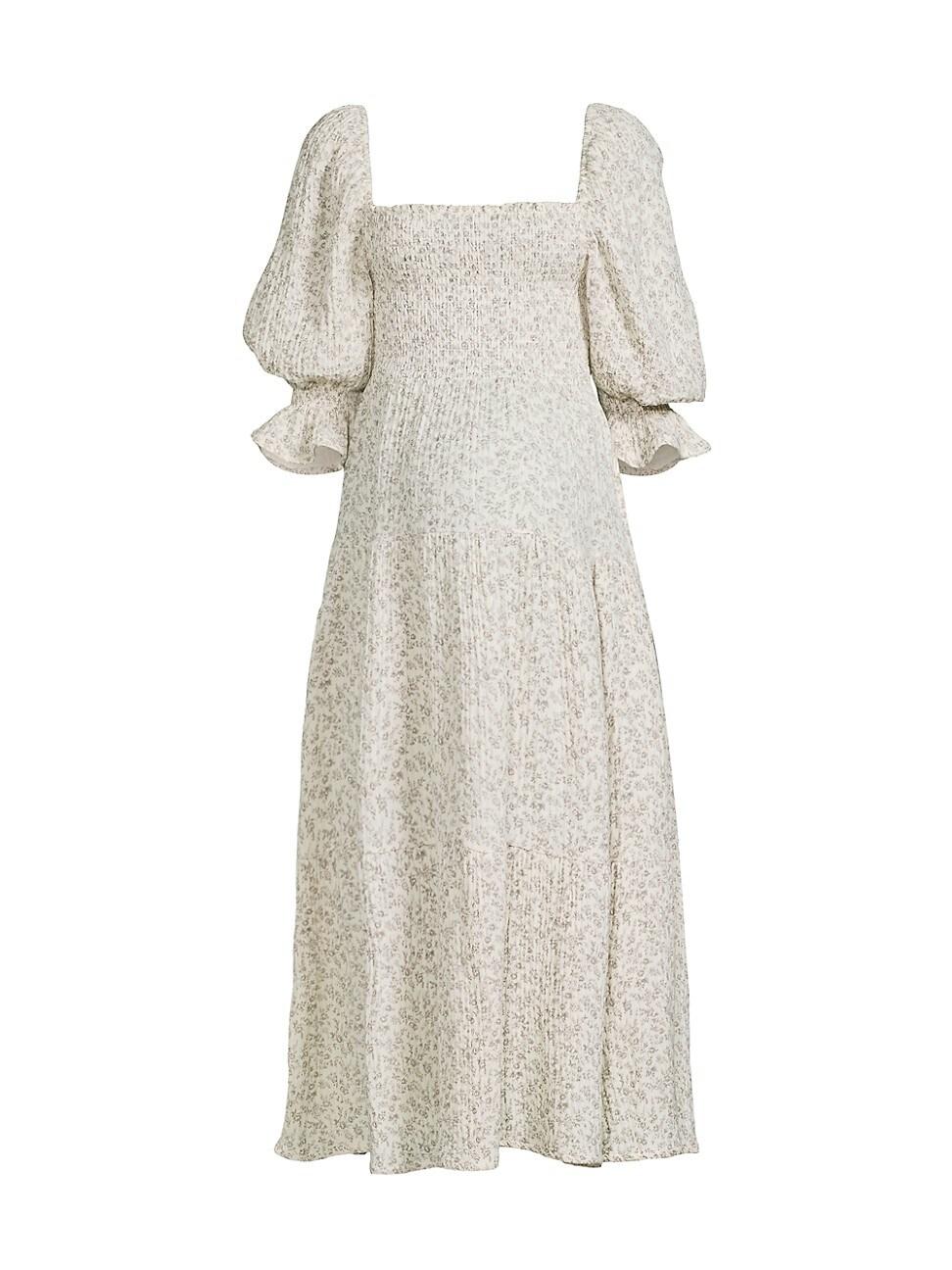 Womens Kiko Floral Print Smocked Dress Product Image