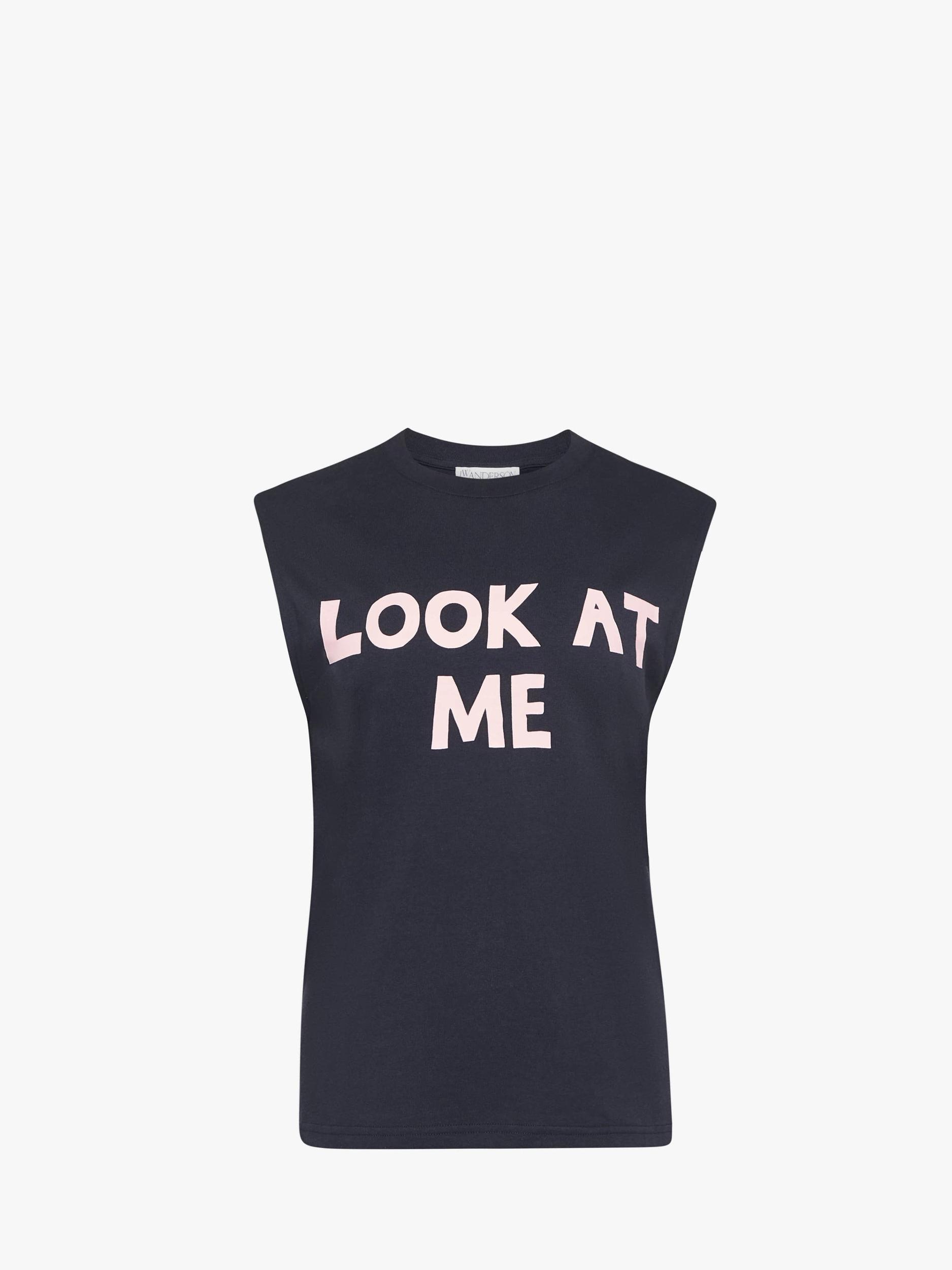 "LOOK AT ME" PRINTED TANK TOP Product Image