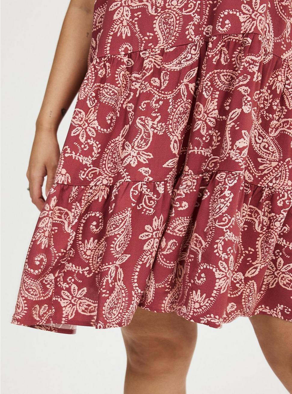 Mini V-Neck Button-Up Dress Product Image